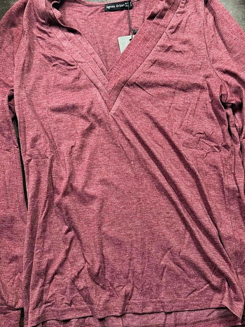 Agnes Urban Long Sleeve Tunic in Purple Size Medium NWT